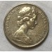 AUSTRALIA 1969 . TWENTY 20 CENTS COIN . PLATYPUS